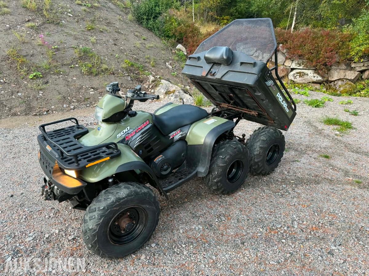 2004 Polaris Big boss 500 6X6 ATV VINSJ HENGERFESTE
